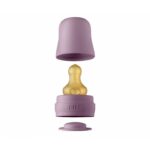 Biberon din sticla anticolici cu tetina din latex 0+ luni, 225 ml Mauve Bibs - imagine 2