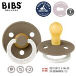 Suzete din latex Bibs Colour (0-6 luni) culoarea Dark Oak Night Bibs