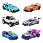 Masina inertiala Hot Wheels Pull-Back Speeders (2 buc) in asort MATTEL