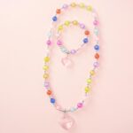 Set bratara si colier Colorful hearts Precious NICE - imagine 2