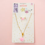 Set Lantisor si inel in Delicate rose bijoux asort. Precious NICE - imagine 3