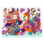 Set mozaic Kokeshis DJECO - imagine 3