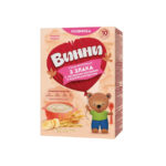 Terci cu lapte 3 cereale cu fulgi de ovaz si bucati de banana 10 m+ 200gr Vinni