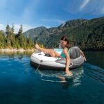 Cerc gonflabil River run cu minere si suport spate, D 135 cm, pina la 100 kg Intex - imagine 4