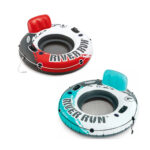 Cerc gonflabil River run cu minere si suport spate, D 135 cm, pina la 100 kg Intex
