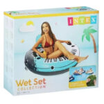 Cerc gonflabil River run cu minere si suport spate, D 135 cm, pina la 100 kg Intex - imagine 3