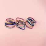 Set elastice pentru par Hair ties 15 buc. in asort. Precious NICE - imagine 3