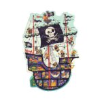 Puzzle gigant- Corabia piratilor 36 buc Djeco - imagine 2