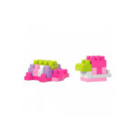 Designer de constructii roz Mega Bloks  Great Building  serie  Primii constructori , 80 de piese MATTEL - imagine 4