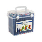 Set 60 markere Nassau Fine Art cu doua fete GRAFIX