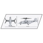 CONSTRUCTOR ELICOPTER BELL BOEING V-22 OSPREY 1090 piece COBI - imagine 3