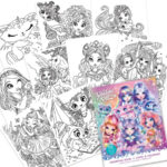 Carte de colorat 60 de pagini Nebulous Stars — изображение 3