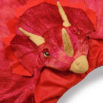 Pelerina cu gluga Triceratops, rosie, marimea 4-5 Great Pretenders — изображение 3