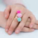 Set de inele si cercei Rose Rose Rings and Earring Set Great Pretenders - imagine 2