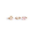 Inele Foxy Floral Rings, 3 bucs Great Pretenders