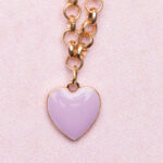 Colier Chunky Chain Heart Necklace assorted Great Pretenders - imagine 3