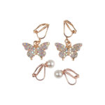 Cercei Butterfly Clip On Earrings, 2 Sets Great Pretenders