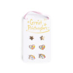 Cercei Cheerful Studded Earrings, 3 Pairs Great Pretenders