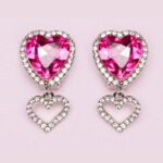 Cercei Heart Jewel Clip On Earrings Great Pretenders - imagine 2