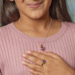 Colier Chic Lilac Love Necklace Great Pretenders - imagine 2