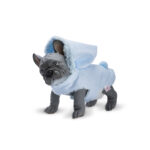 Jucarie Buldog Nono in salopeta albastru, 32cm ASI