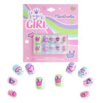 Set 10 unghii false Supergirl cu adeziv Press-On pentru fetite Martinelia — изображение 2