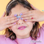 Set 10 unghii false Supergirl cu adeziv Press-On pentru fetite Martinelia — изображение 3