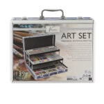 Set de arta in cutie metalica NASSAU 139 buc GRAFIX - imagine 2