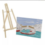 Sevalet din lemn cu panza pictura 30x22,5 cm in asort. GRAFIX - imagine 2