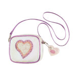 Geanta fetite Nena heart, white SOUZA