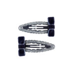 Set 2 agrafe Finja albastru inchis SOUZA