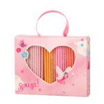 Set elastice Cloe 25 buc - roz/portocaliu SOUZA