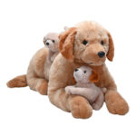 Jucarie de plus Mama si puiul de Golden Rertiver Wild Republic