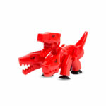 Figurina Dragon rosu cu 3 capete si ventuze Stikbot — изображение 3