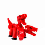 Figurina Dragon rosu cu 3 capete si ventuze Stikbot — изображение 2