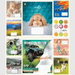 Caiet linie 12 foi A5 Tetrada