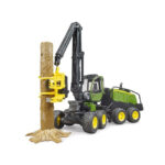 Tractor forestier John Deere 1270G, cu graifar Bruder - imagine 3