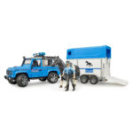 Land Rover de Politie, cu remorca, cal si politist - Bruder — изображение 3