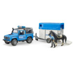 Land Rover de Politie, cu remorca, cal si politist - Bruder — изображение 4