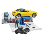 Service auto, roadster si mecanic - Bruder 62110 - imagine 3