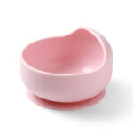 Vas din silicon cu ventuza roz Babyono