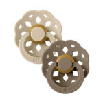 Suzete Boheme 6 luni+ 2buc Vanilla  and  Darc Oak Bibs