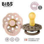 Suzete Boheme 6 luni+ 2buc Oak  and  Blush Bibs - imagine 2