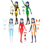 Papusa surpriza Lady Bug 26cm Magic Heroez cu costume si accesorii diferite Miraculous - imagine 8