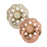 Suzete Boheme 6 luni+ 2buc Vanilla  and  Peach Bibs