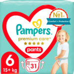 Scutece-chiloti Premium Care 6 15+ kg 31buc Pampers — изображение 2