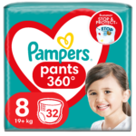Scutece-chiloti Pants Marimea 8 19+ kg 32buc Pampers