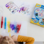 Set creativ de desenat cu sabloane si carioci spray Spray Pens TOTUM - imagine 4