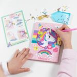 Set de creatie Decoreaza-ti propriul jurnal secret cu diamante Unicorn TOTUM - imagine 4