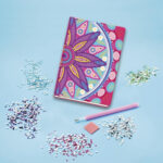 Set de creatie Caiet cu diamante Flori TOTUM - imagine 3